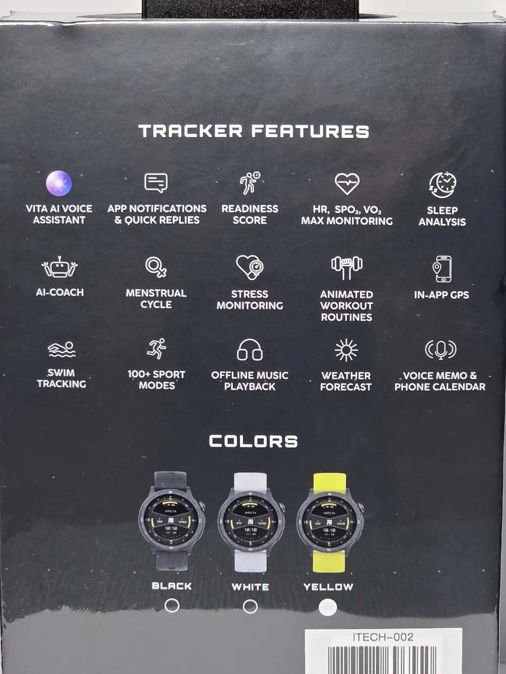 ** BRAND NEW SEALED IN BOX** Invicta I-Tech 2 Watch - 46mm, Yellow (ITECH-002)